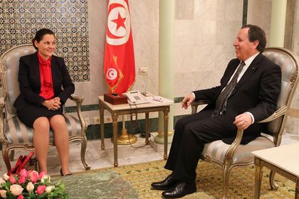 Посланик Славена Гергова бе приета от министъра на външните работи на Тунис Кхемайес Джхинауи 